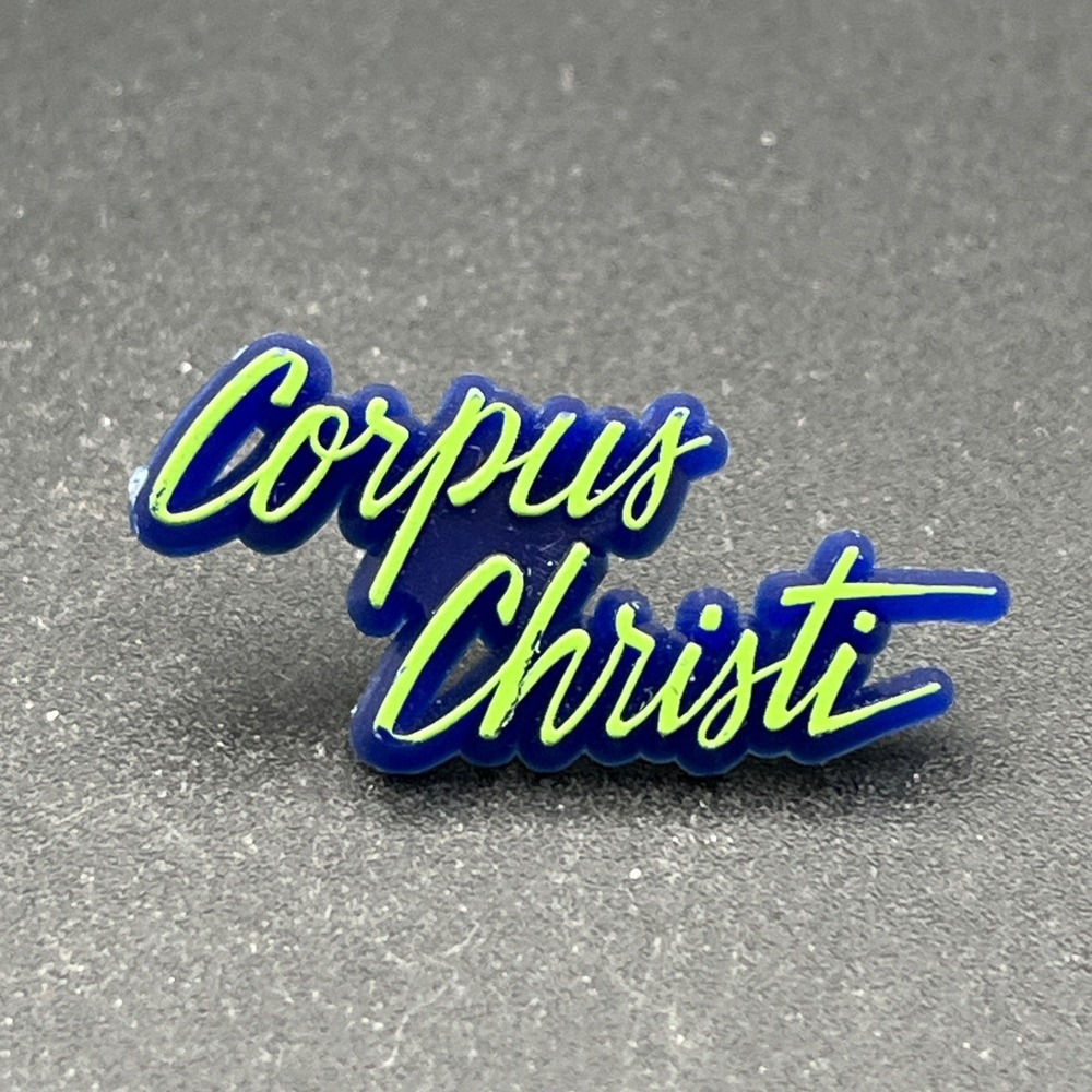 Corpus Christi Texas Plastic Lapel Hat Pin